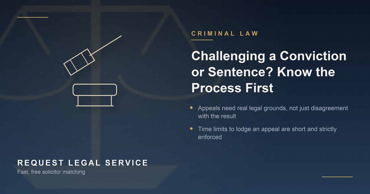 Appealing a Criminal Conviction or Sentence: What the Process Involves