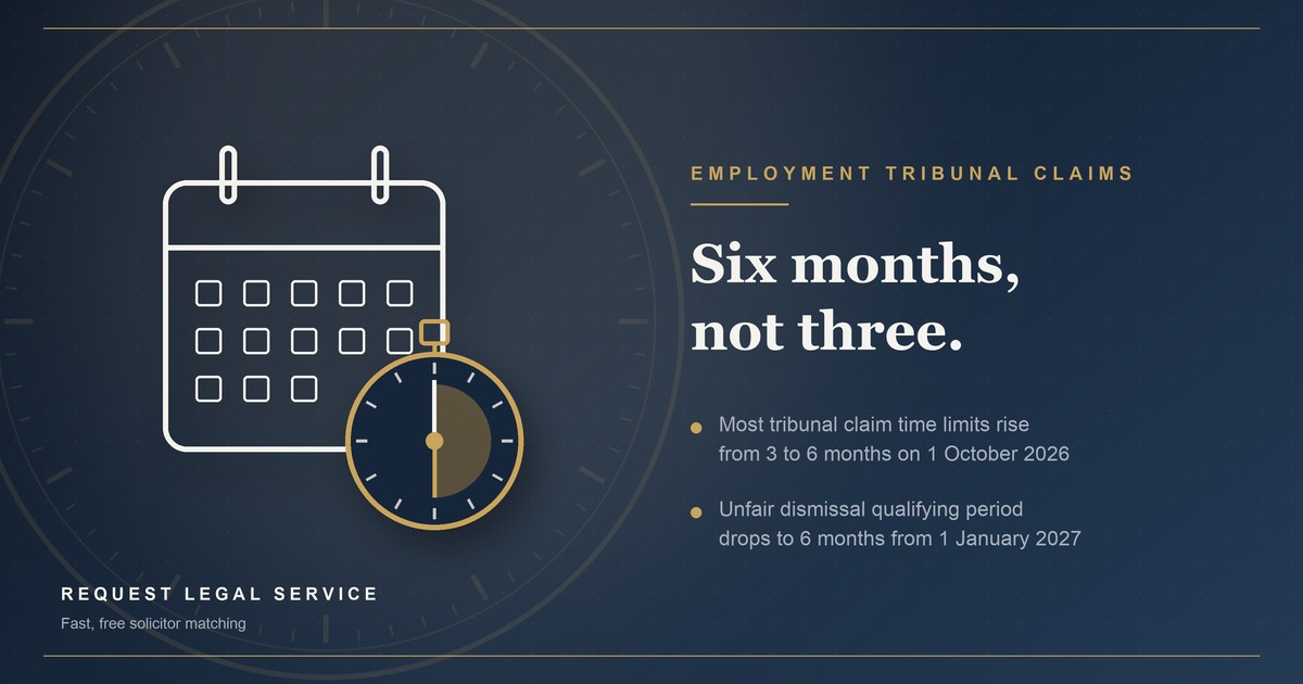 Employment Tribunal Time Limits Are Doubling: What the Move From Three to Six Months Means