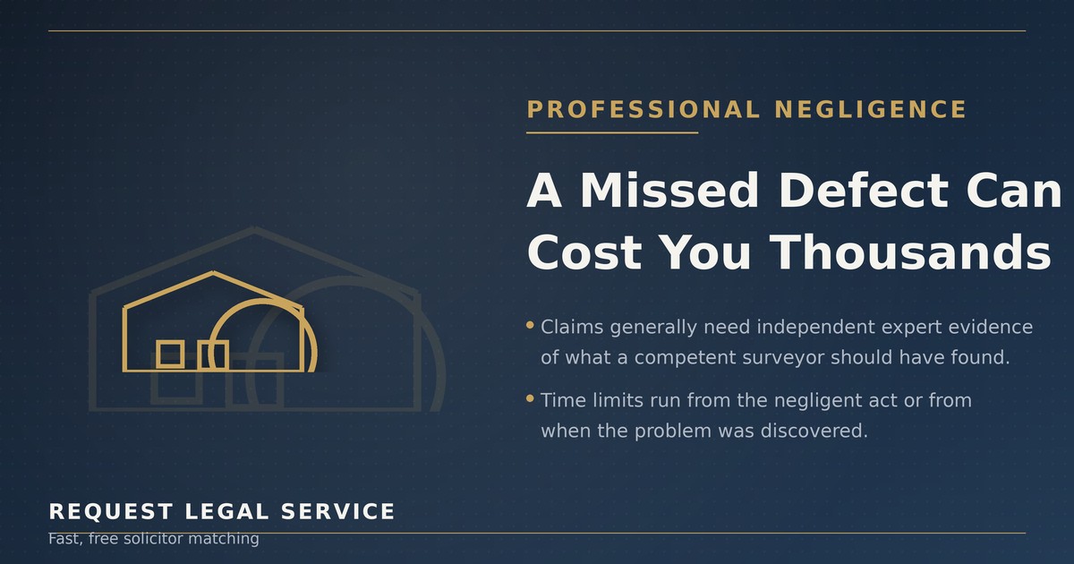 Surveyor Missed a Problem With Your Property? What Negligence Claims Involve